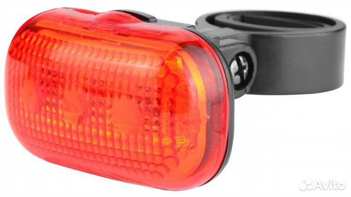 Фонарь задний для велосипеда, 3 красных диодов ова