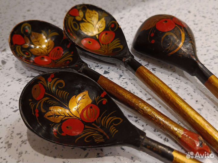 Ложка деревянная хохлома