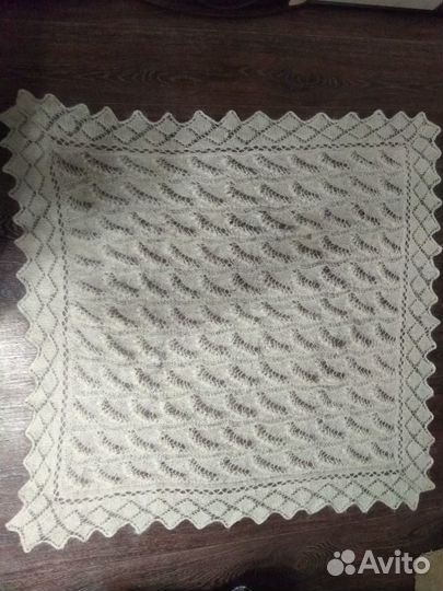 Шаль пуховая ручная работа