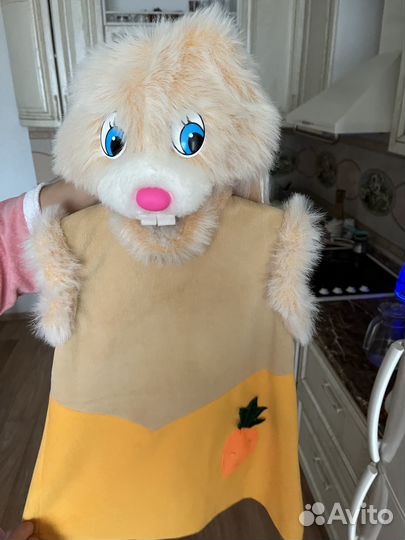 Новогодний костюм зайки для девочки 110-116 (122)