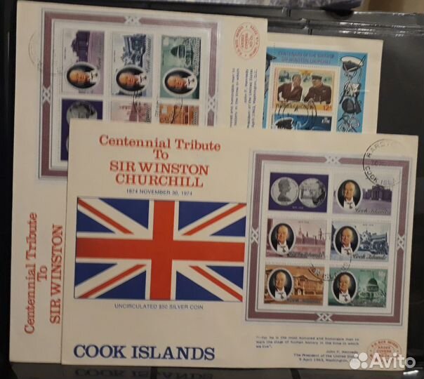 Конверты первого дня (США, GB)