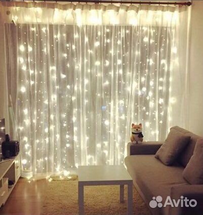 Гирлянды шторы все размеры
