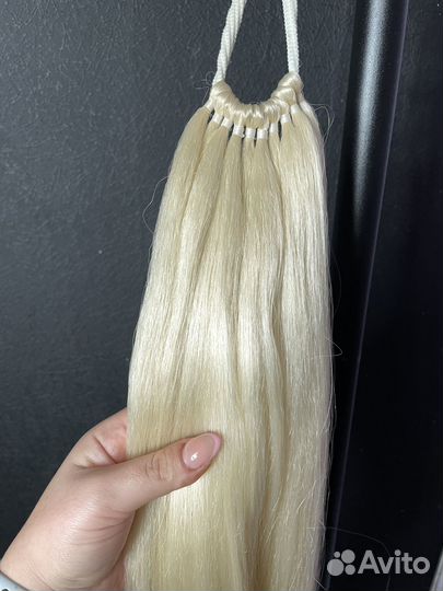 Хвост волосы на резинке 80 см
