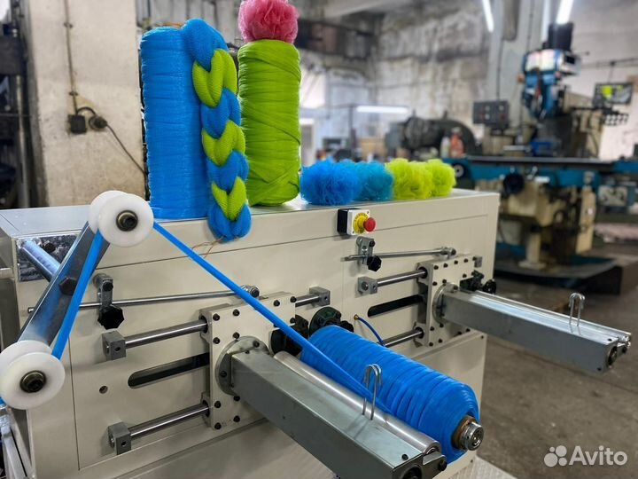 Линия производства сетки для продуктов и мочалок