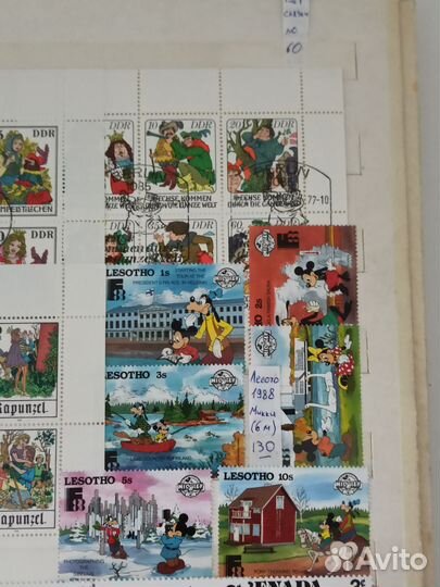 Марки по теме Мультфильмы и сказки