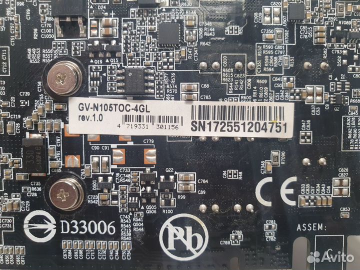 Видеокарта 4Gb Gigabyte GeForce GTX1050Ti