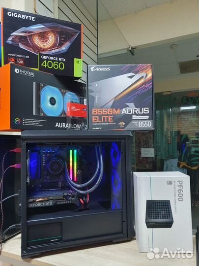 Компьютер новый Ryzen 5. RTX 4060. гарантия