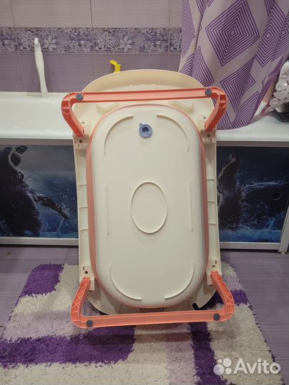 Ванночка для купания для новорожденных складная