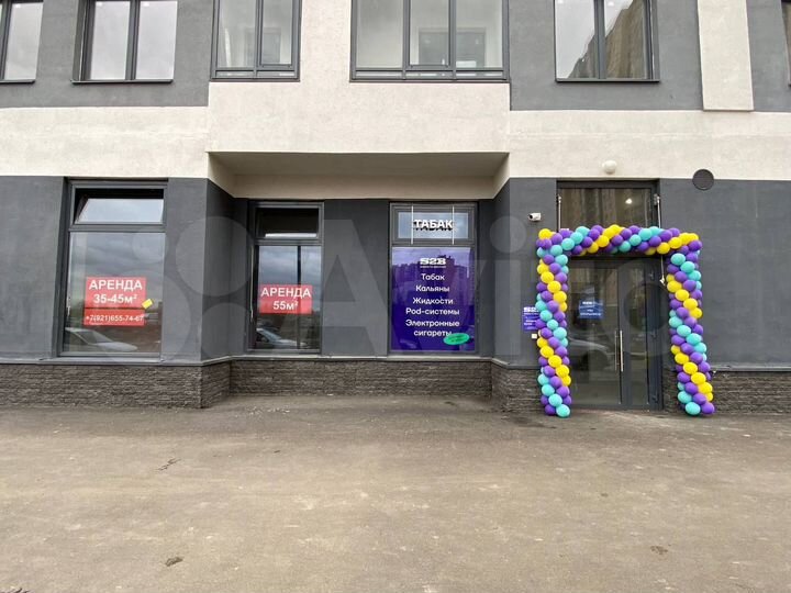 Помещение на входе трафика в ЖК ID Kudrovo 55 м²