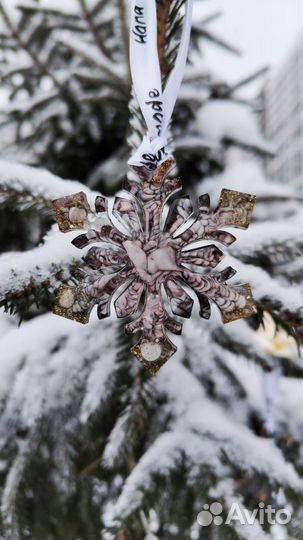 Набор елочных игрушек ручной работы