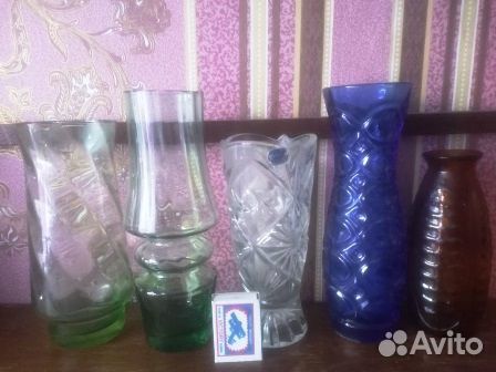 Старинные графины вазы