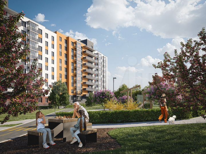 1-к. квартира, 39 м², 6/9 эт.