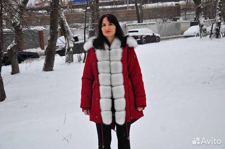 Новая парка с натуральным мехом