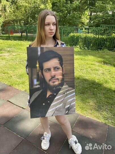 Портрет по фото на холсте,картины на холсте