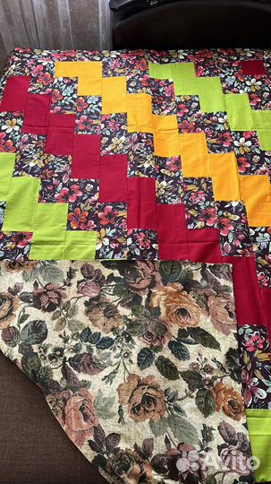 Лоскутное Одеяло покрывало пэчворк 150х200