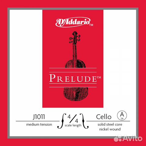 Струна А для виолончели 4/4 D'Addario J1011-4/4M