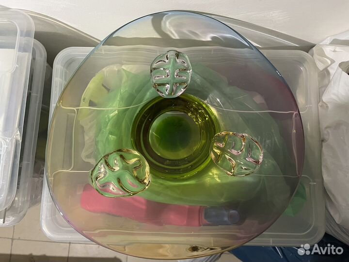 Ваза богемское стекло