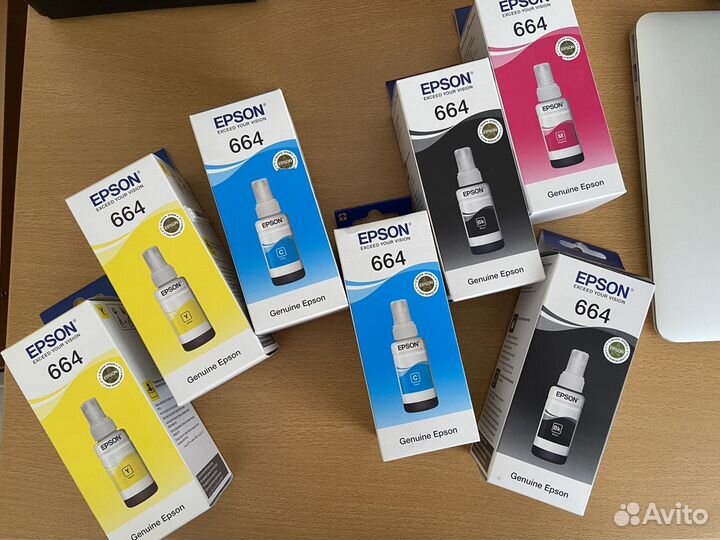 Краска для принтера epson 664