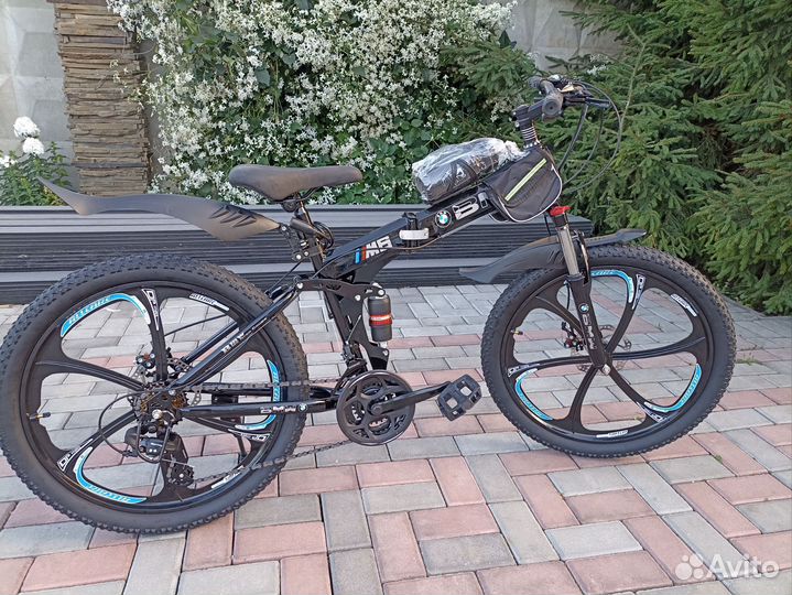 Новый складной двухподвесной BMW 24 колеса,21 скор