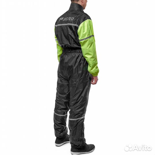 Мотокуртка Moteq Дождевик-bublle-DOG yellow