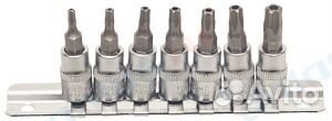 Набор головок со вставкой Torx 7 пр. 1/4