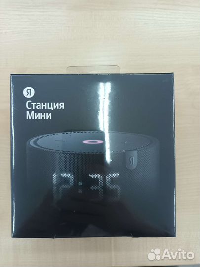 Умная колонка яндекс станция мини с часами новая