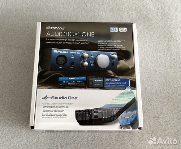 Звуковая карта PreSonus AudioBox IOne новая