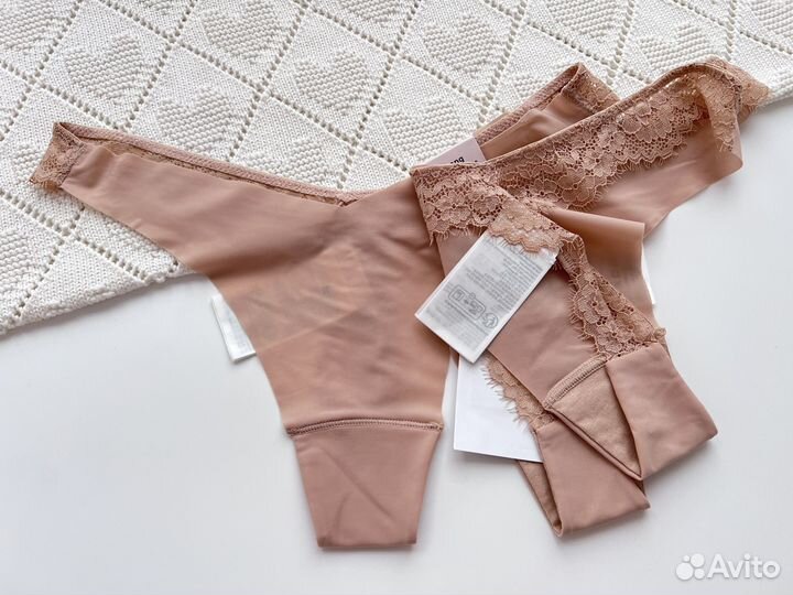 Трусы стринги из микрофибры h&m XS, M