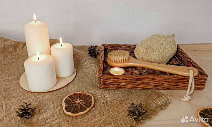 Корзина плетеная из бумажной лозы