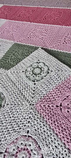 Плед вязаный