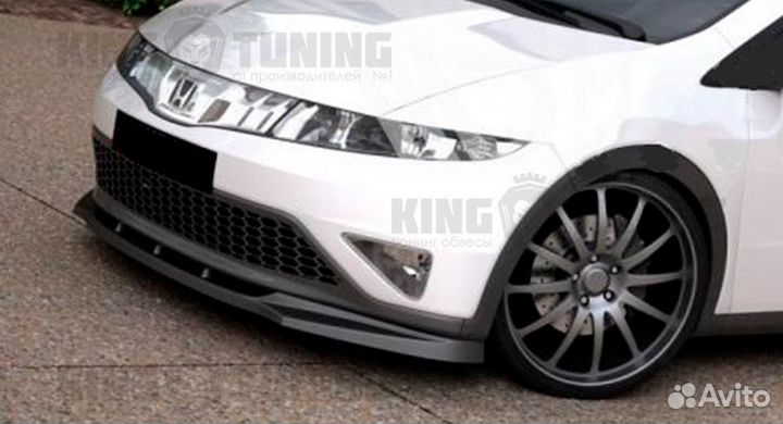 Сплиттер maxton Honda Civic 8 5D ABS пластик