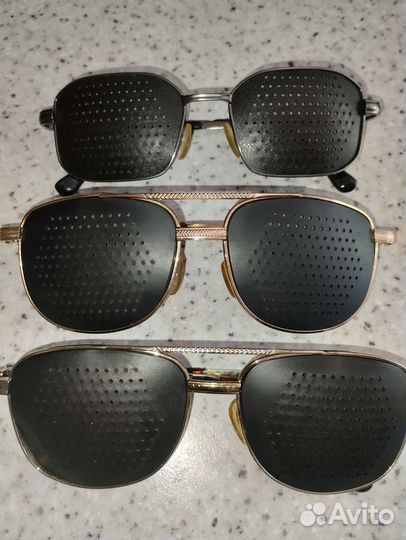 Очки тренажеры перфорационные для зрения