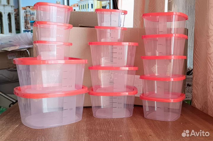 Набор контейнеров для продуктов 15 шт