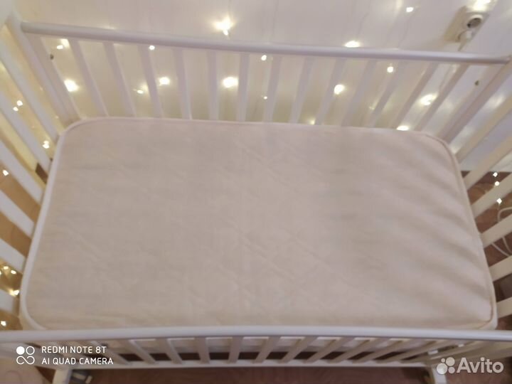 Кровать детская Papaloni натур. дерево с матрасом