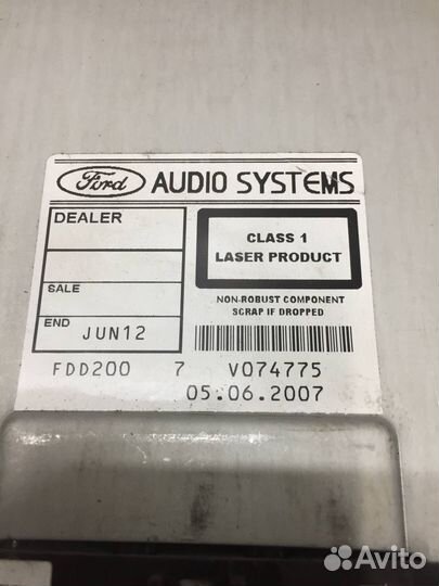 Магнитола Ford Focus 2