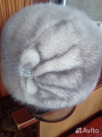 Шапка норковая женская