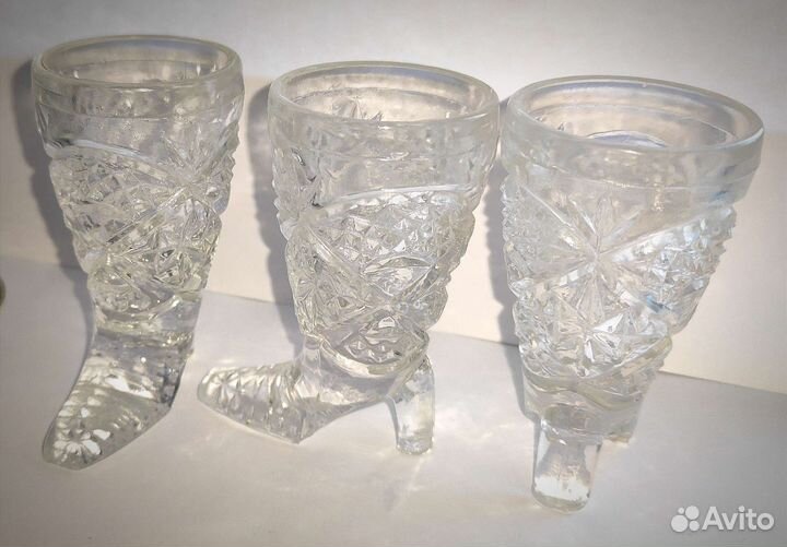 Рюмки-сапожки, стаканы СССР