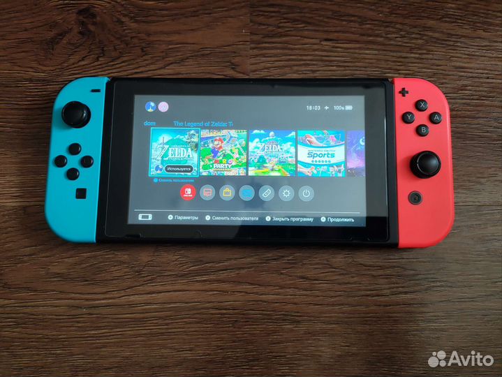 Nintendo Switch rev 2 прошитая
