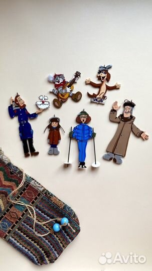 Елочные деревянные игрушки 