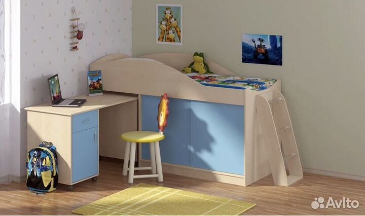 Кровать чердак Дюймовочка 3