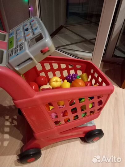 Тележка Smoby с продуктами