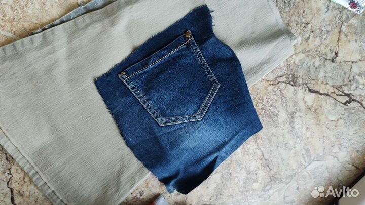 Отрезы ткани пакетом (остатки)