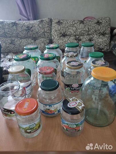 Банки стеклянные + крышки новые для закрутки