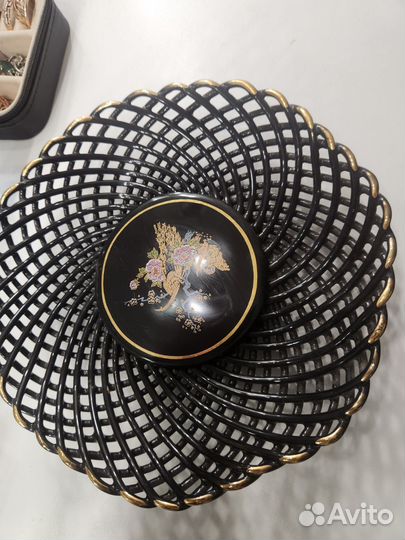 Ваза для фруктов стекло тонкое СССР