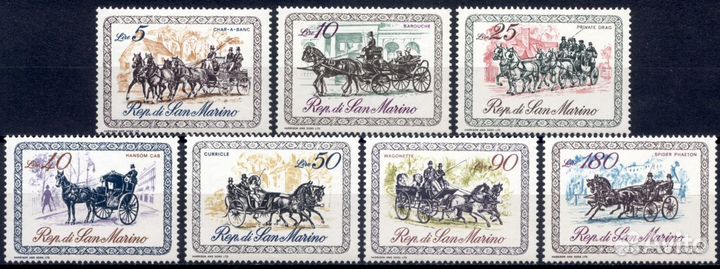 Сан Марино. 1969. Транспорт. Кореты