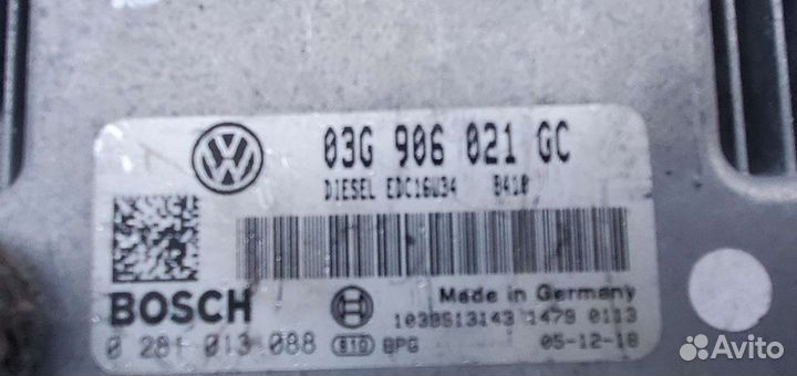 Эбу двигателя VV Passat B6 2.0TDI BMP 03G906021GC