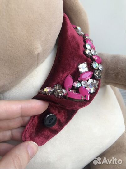 Воротник съемный манишка со стразами benetton