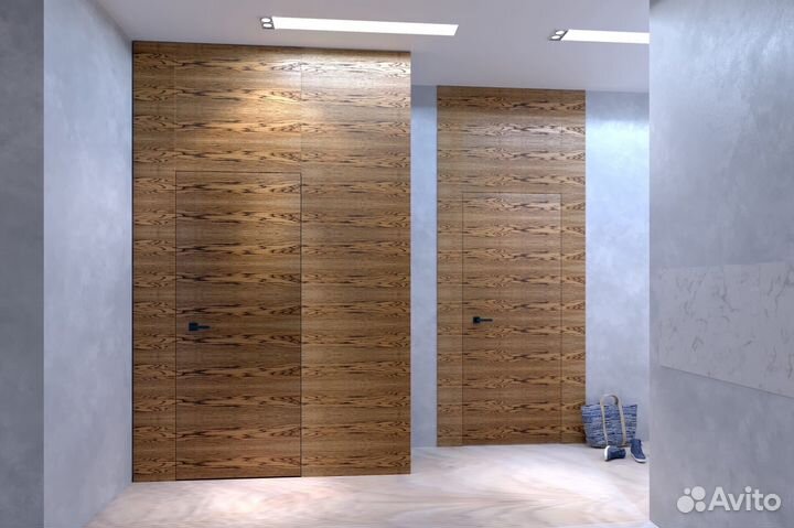 Скрытая дверь под дизайн