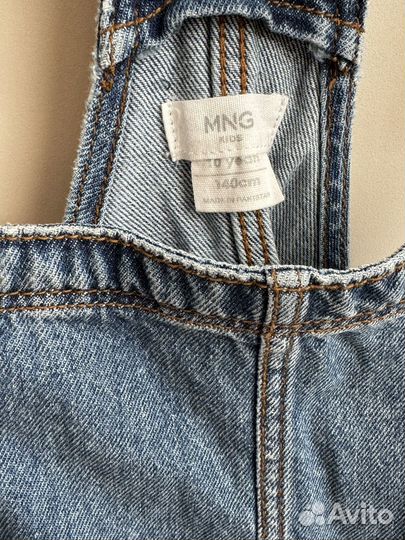 Джинсовый сарафан платье Mango kids