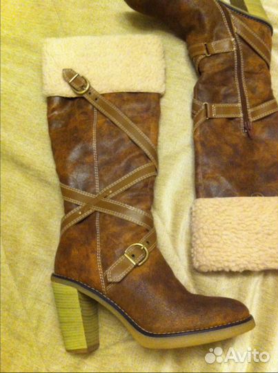 Сапоги еврозима р-р 38-39 Винтаж